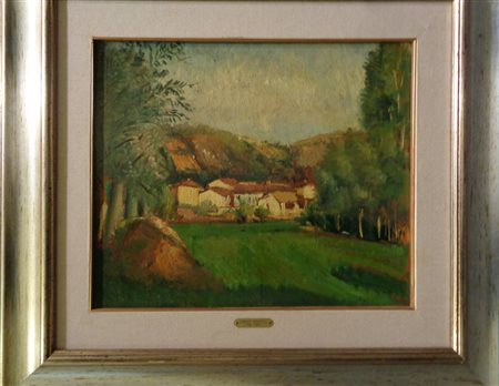 LIBERO VERZETTI (1906-1989) <br>Paesaggio<br>olio 