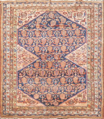 Tappeto Malayer Persia decorato con due rombi a 