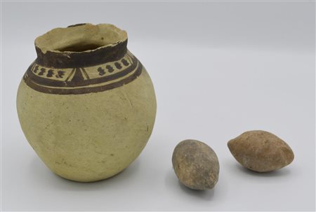 VASO E BULLE ELAMITE DATAZIONE: 2.600-2.400 a. C. MATERIA E TECNICA: argilla...