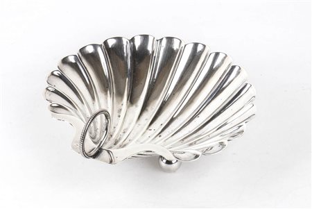 Cestino francese a conchiglia in argento 950/1000 - Parigi fine XIX secolo, argentiere Gustave Odiot