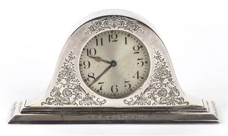 Orologio da tavolo  americano in argento 925/1000 - USA 1920, argentiere Reed & Barton