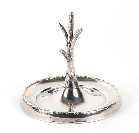 Porta-anelli inglese in argento 925/100 - Birmingham 1909, argentiere Synyer & Beddoes