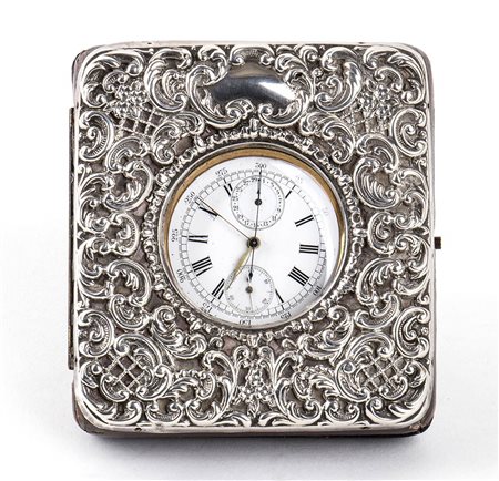 Porta orologio da taschino inglese in argento 925/1000 - Birmingham 1901