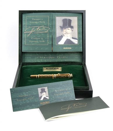 Aurora 929, Giuseppe Verdi 200° anniversario, penna stilografica, pennino in oro 18k
