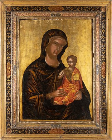 Icona raffigurante la Madonna "Madre della Consolazione" - Scuola Veneto Cretese XVI-XVII secolo