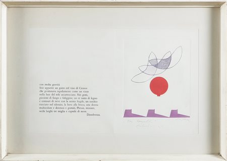 CRIPPA ROBERTO (1921 - 1972) Dissolvenza. Litografia. Cm 26x44,5. Firma in...