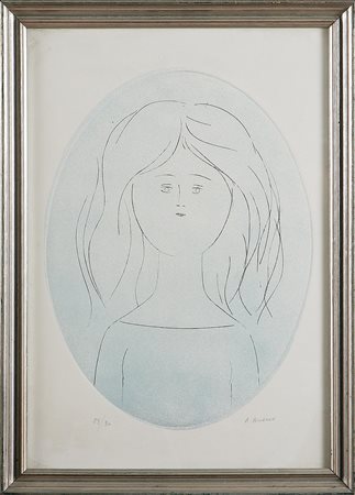 BUENO ANTONIO (1918 - 1985) Figura femminile. Acquaforte. Cm 39x30. Tir....