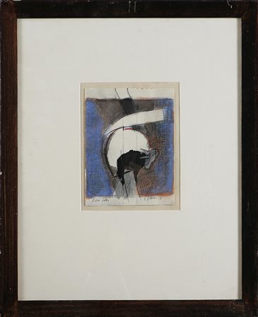 LEDDI PIERO (n. 1930) Composizione, 1968. Tecnica mista su carta. Cm 21x16....