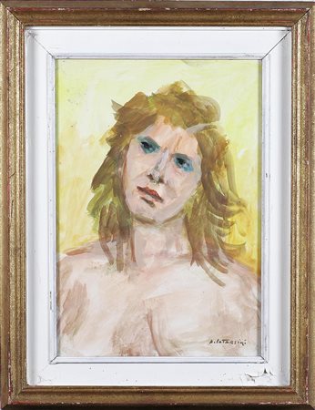 CATARSINI ALFREDO (1899 - 1993) Ragazza. Acquarello su carta. Cm 51x36. Firma...