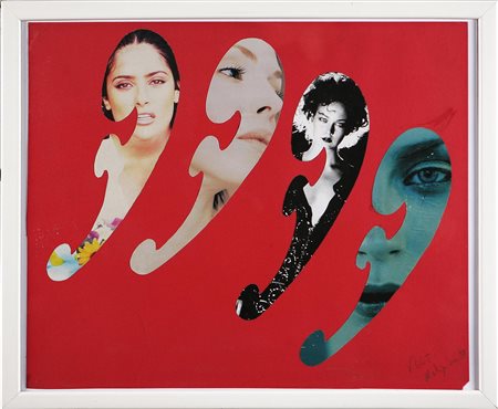 MALPIERO (n. 1934) Volti, 1998. Collage. Cm 44x54. Firma, data e titolo in...