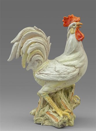 Gallo in ceramica policroma, Nove di Bassano 