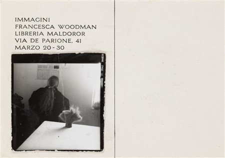 Francesca Woodman (1958-1981)  - Invito-cartolina per la mostra "Immagini", 1978