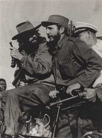 Alberto Korda (1928-2001)  - Fidel Castro and Camilo Cienfuegos entering Havana, 1959