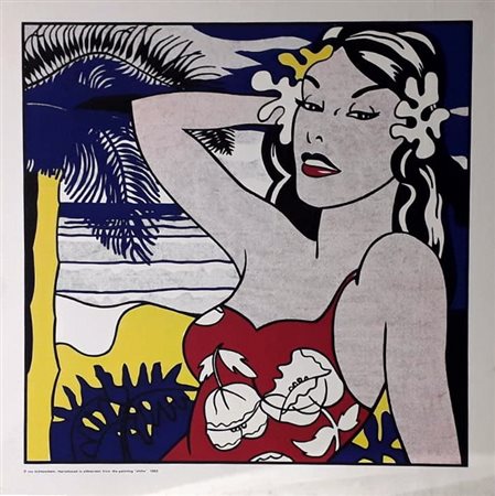 LICHTENSTEIN ROY Manhattan (Stati Uniti) 1923 Aloha 1962 Off set vintage...