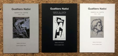 GUALTIERO NATIVI - Trilogia di cataloghi dedicati alle opere su carta dell'Artista: