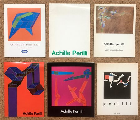 ACHILLE PERILLI - Lotto unico di 5 cataloghi e un pieghevole illustrato