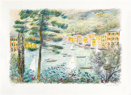 MICHELE CASCELLA (1892-1989) - Portofino, 1983
