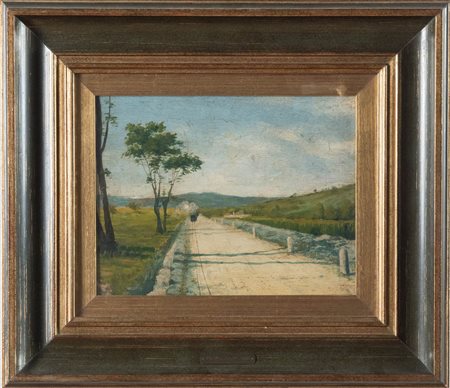 Domenico Valinotti (Torino 1889 - Canelli 1962) “Paesaggio”.