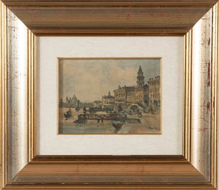 Giovanni Riva (Torino 1890 - 19783), “Riva delgli Schiavoni, Venezia”.