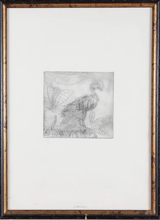 Antonio Ligabue (Zurigo 1899 - Gualtieri 1965), “Condor”.