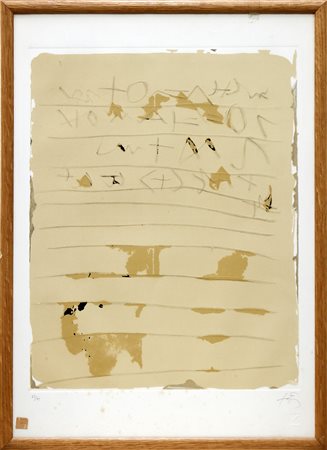 TAPIES ANTONI (1923 - 2012) - Crtiffografia.