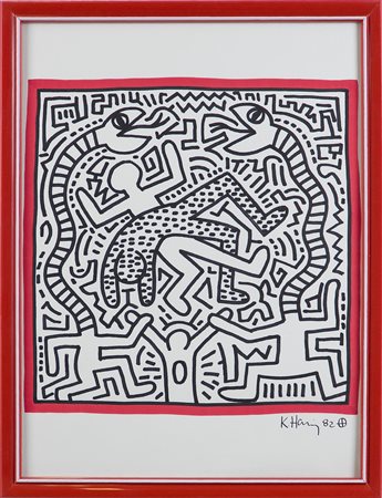 HARING KEITH  (1958 - 1990) - (ATTRIBUITO) Senza titolo.