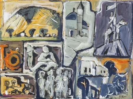 MARIO SIRONI 
Composizione, 1955 circa 