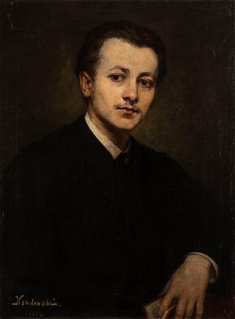 Franciszek Krudowski (Cracovia 1860-1945)  - Ritratto di Jan Styka, 1881