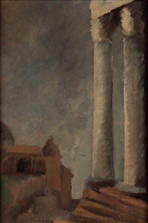 Giovanni Zanetti (Venezia 1910-Roma 1983)  - Scorcio del Foro Romano, 1934