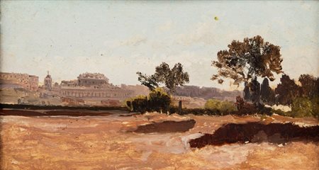 Pietro Sassi (Alessandria 1834-Roma 1905)  - "Villa Ludovisi nei giorni di atterramento"