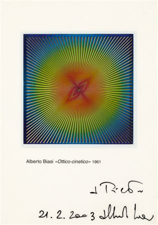 ALBERTO BIASI (1937) - Ottico-cinetico