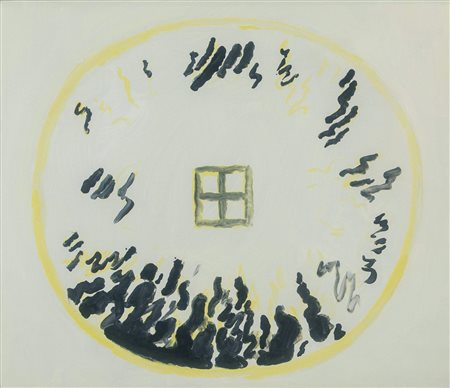 VIRGILIO GUIDI (Roma 1891 - Venezia 1984) "Senza titolo", 1963. Olio su tela....