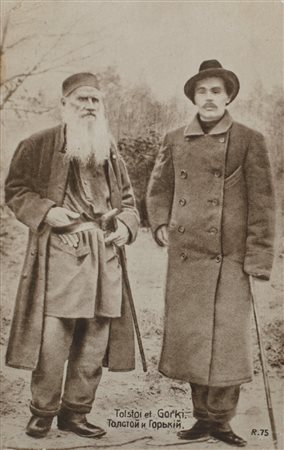 Gorkij, Maksim - Tolstoj, Lev - Cartolina postale