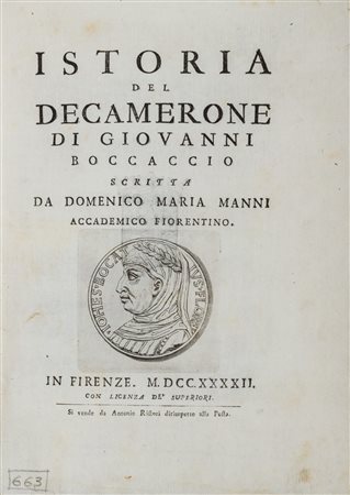 Manni, Domenico Maria - Istoria del Decamerone di Giovanni Boccaccio