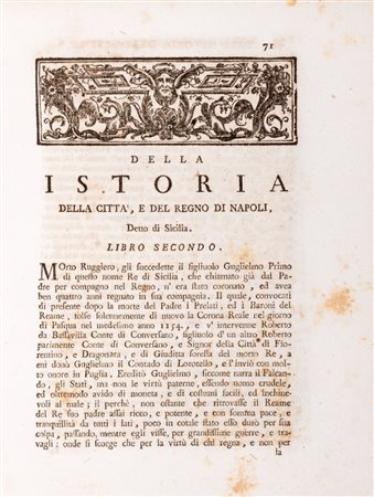 Napoli / Capeceltro, Francesco - Istoria della città e Regno di Napoli detto di Sicilia da che pervenne sotto il dominio de' re