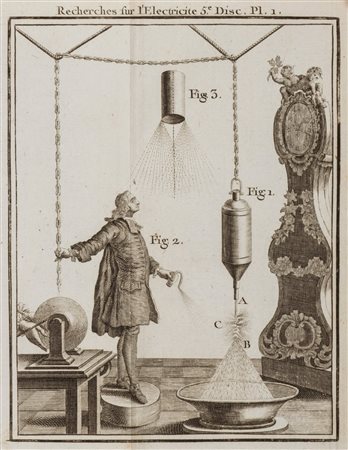 Scienze - Elettricità / Nollet, Jean Antoine - Recherches sur les causes particulieres des phenomenes electriques,