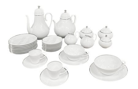 Rosenthal, Studio-linie, Germany, servizio da caffÃ¨ e servizio da thÃ¨ con caffettiera e teiera,  2 lattiere e 3 zucche