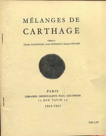 AMIET  P. -  Les intailles orientales de la collection Chavanne a Tunis. 2 partie.  Paris, 1964\65. Pp. 5, tavv. 3. Ril. ed. buono stato.