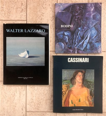 ARTE FIGURATIVA ITALIANA (LAZZARO, CASSINARI E BODINI) - Lotto unico di 3 cataloghi

