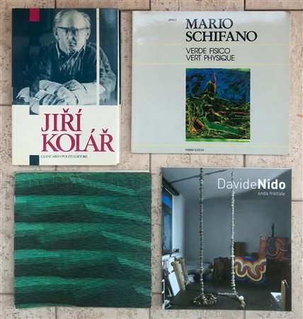 ARTE DEL DOPOGUERRA (SCHIFANO, KOLAR, BONALUMI E NIDO) - Lotto unico di 4 cataloghi