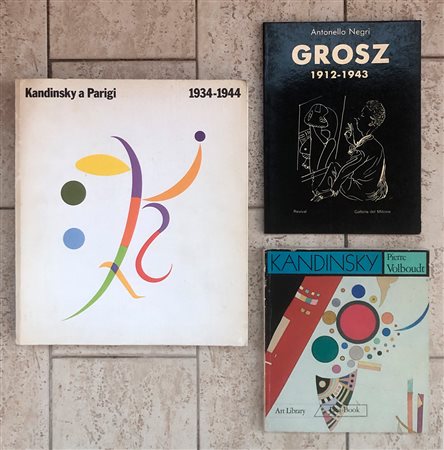 WASILY KANDINSKY E GEORGE GROSZ - Lotto unico di 3 cataloghi