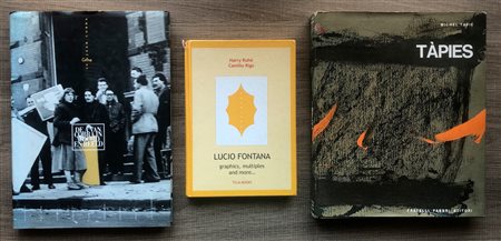 ANTONI TÀPIES, LUCIO FONTANA E GRUPPO COBRA - Lotto unico di 3 cataloghi