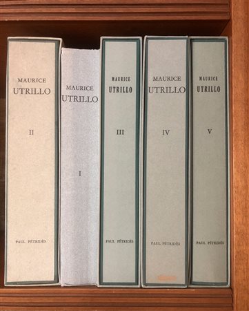 MAURICE UTRILLO. L'OEUVRE COMPLET DE MAURICE UTRILLO - Lotto unico di 5 volumi