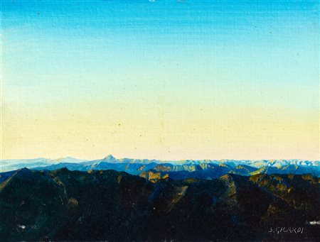 SILVANO GILARDI ABACUC (1933) - Paesaggio d'alta montagna, 1981