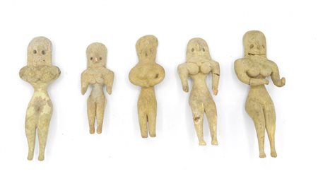CINQUE FIGURE FEMMINILI VALLE DELL'INDO DATAZIONE: III-II millennio a. C....