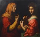 Ambito di Bernardino Luini ALLEGORIA DELLA MODESTIA E DELLA VANITA' o SANTA...