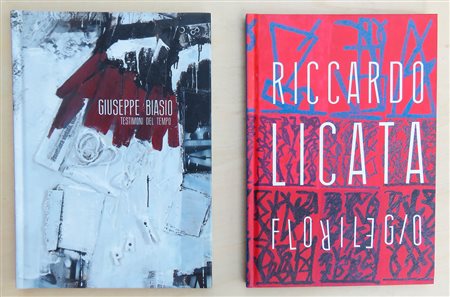 GIUSEPPE BIASIO E RICCARDO LICATA – Lotto unico di 2 cataloghi edizioni Arcadia Arte