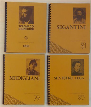 MAESTRI DELL'OTTOCENTO, SIGNORINI, MODIGLIANI, LEGA) – Lotto unico di 4 calendari/cataloghi