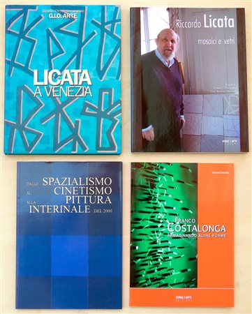 RICCARDO LICATA, FRANCO COSTALONGA E IL CINETISMO – Lotto unico di 4 cataloghi