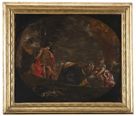 Donato Creti La famiglia di Dario davanti ad Alessandro
Olio su tela, cm 51,5x62